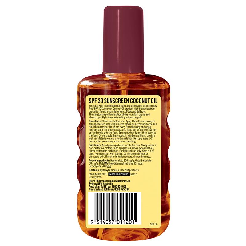 Load image into Gallery viewer, Reef Coconut Oil SPF 30+ Moisturising Oil Spray 220ml
