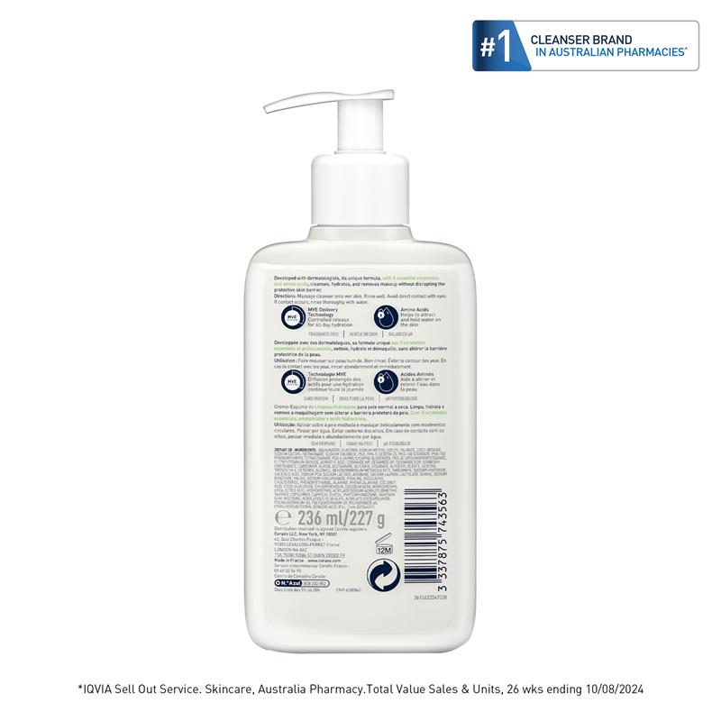 Load image into Gallery viewer, CeraVe Hydrating Cream To Foam Cleanser 236ml
