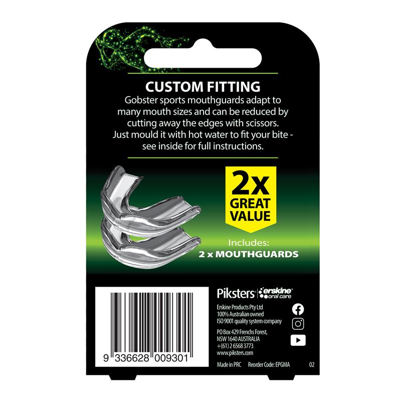 Load image into Gallery viewer, Piksters Gobster Mouthguard Adult 2 Pack
