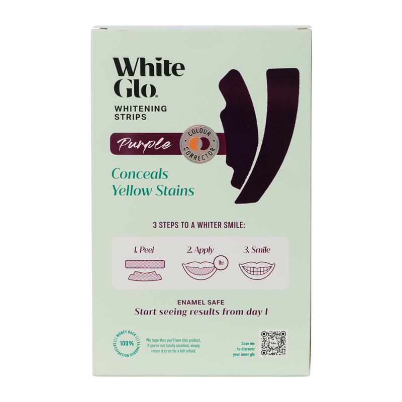 Load image into Gallery viewer, White Glo Purple Teeth Whitening Strips 20 Strips
