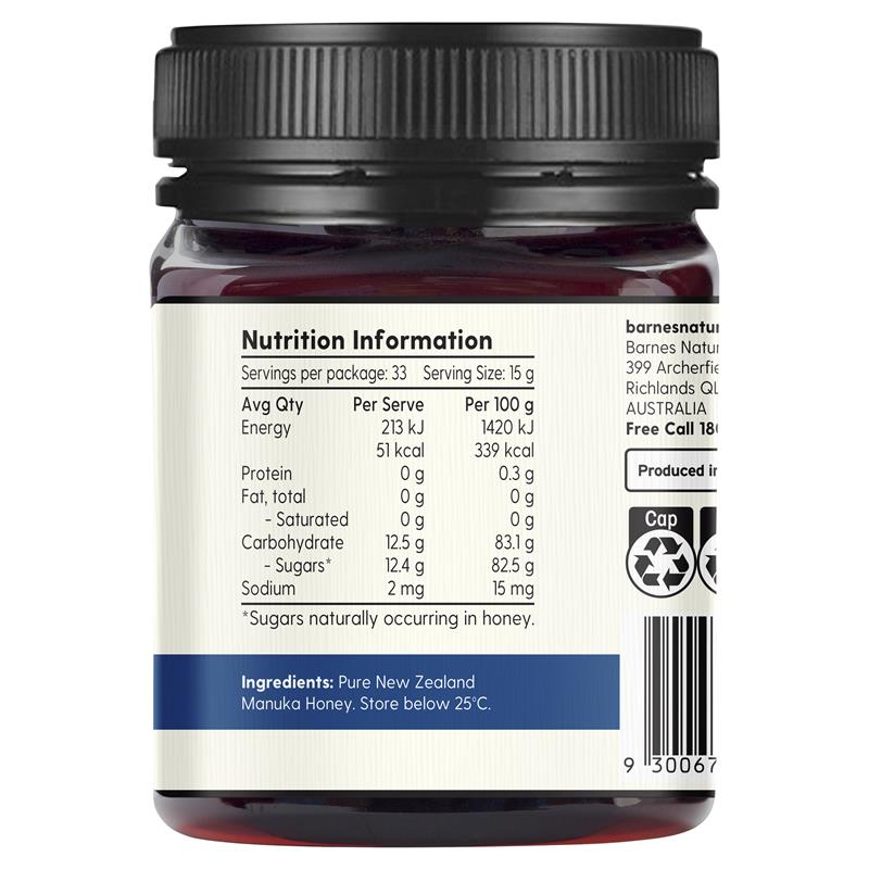 Load image into Gallery viewer, Barnes Naturals New Zealand Manuka Honey 500g MGO 550+
