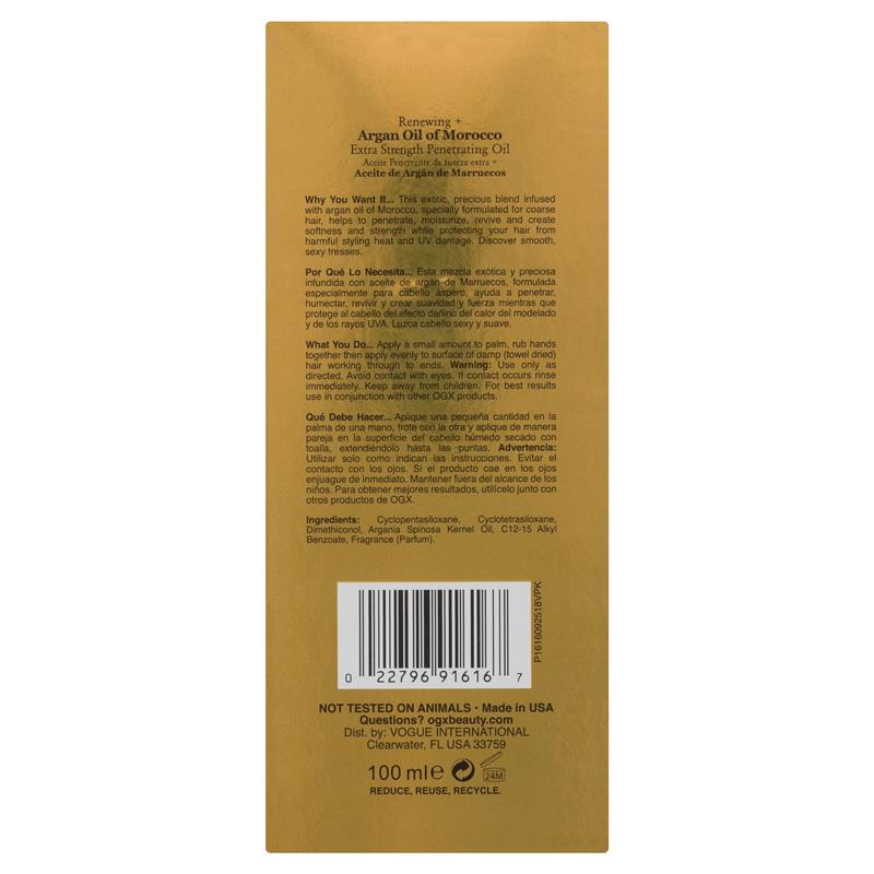 Load image into Gallery viewer, OGX Renewing Moroccan Argan Oil Extra Strength Penetrating Oil 100ml
