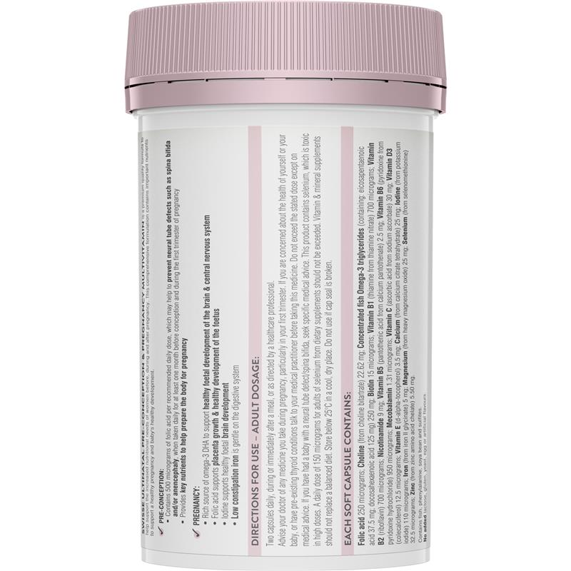 Load image into Gallery viewer, Swisse Ultinatal Pre Conception &amp; Pregnancy 180 Capsules
