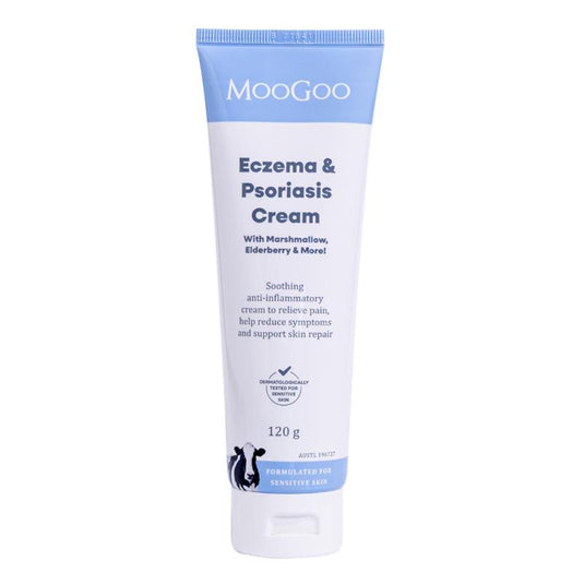 MooGoo Eczema & Psoriasis Cream With Marshmallow & Elderberry 120g