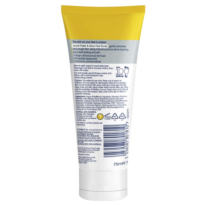 Load image into Gallery viewer, Scholl ExpertCare Polish &amp; Glow Foot Scrub 75ml
