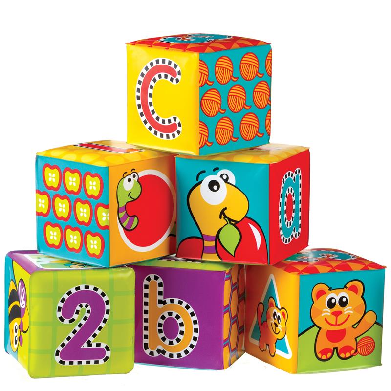 Load image into Gallery viewer, Playgro Splash and Learn Bath Soft Blocks 6 Pack
