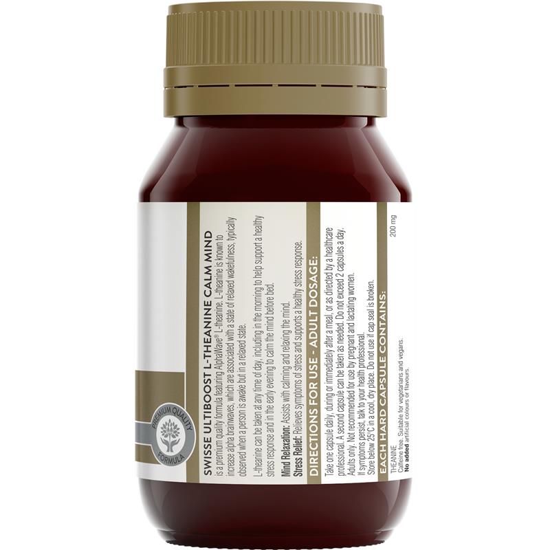 Load image into Gallery viewer, Swisse Ultiboost L-Theanine Calm Mind 50 Capsules
