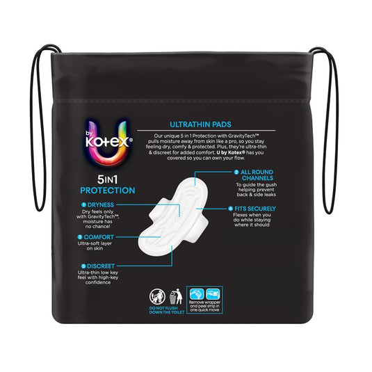 U By Kotex Ultrathin Regular Wing Bulk Pack 20