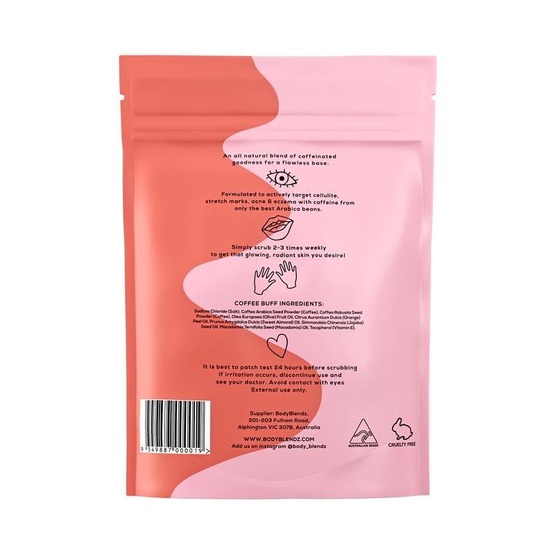 Load image into Gallery viewer, Body Blendz Body Coffee Scrub Coffee Buff 200g
