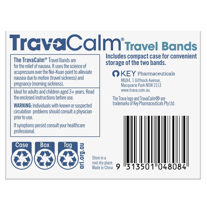 Load image into Gallery viewer, Travacalm Travel Sickness Travel Band 2 Pack
