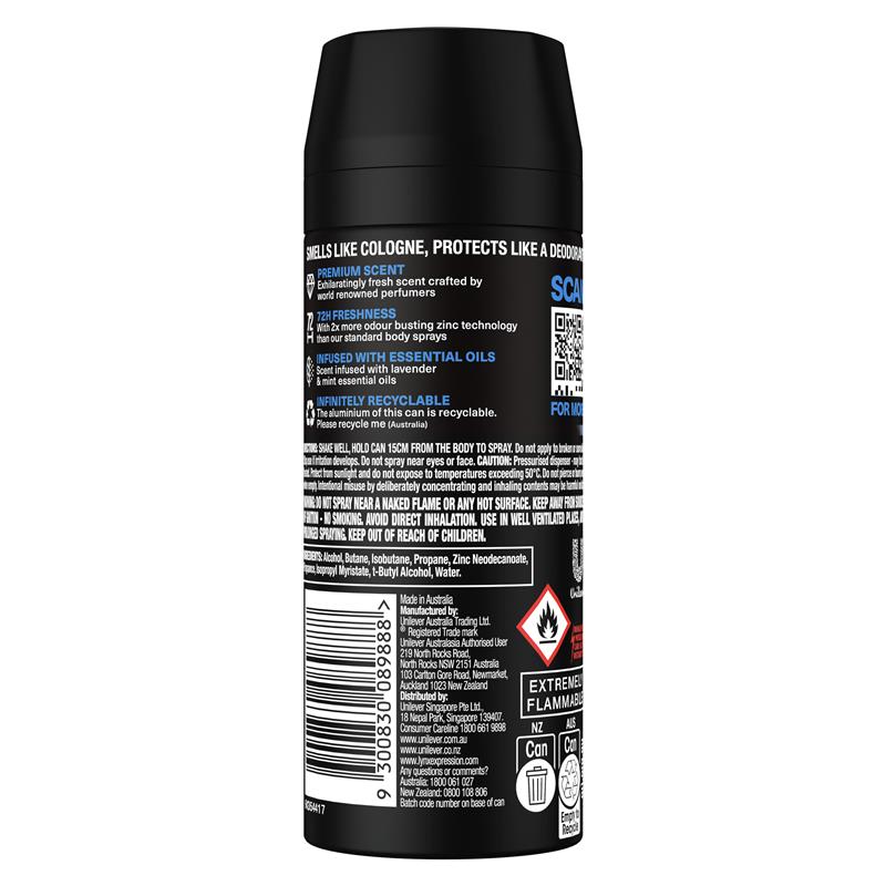 Load image into Gallery viewer, Lynx Fine Fragrance Premium Body Spray Blue Lavender 150ml
