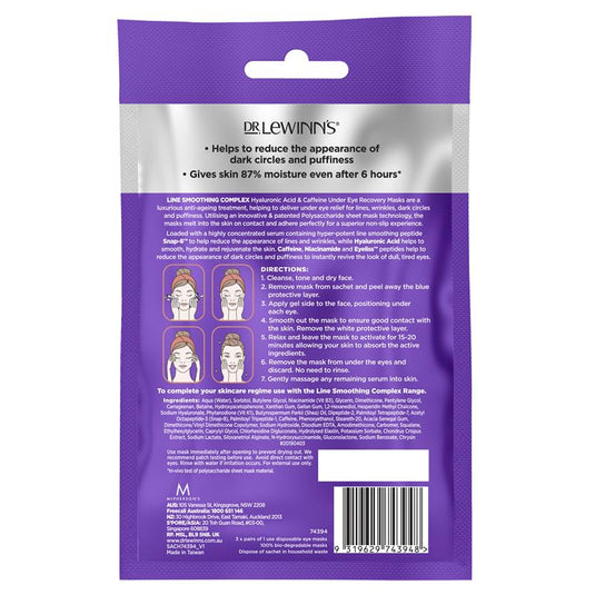 Dr. LeWinn's Smooth + Firm Line Smoothing Eye Mask 3 Pack