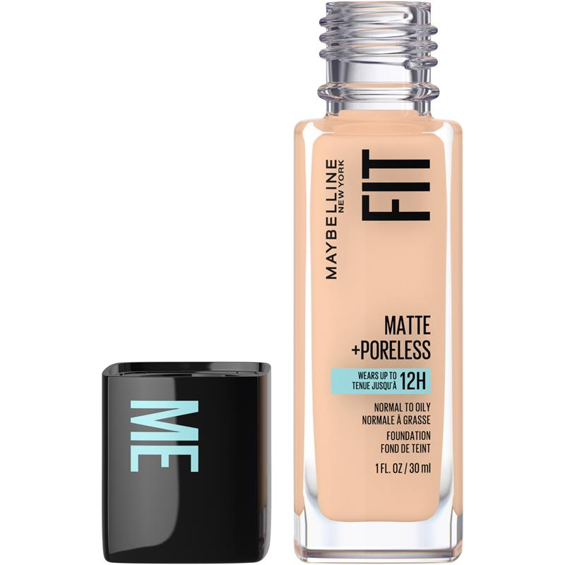 Load image into Gallery viewer, Maybelline Fit Me Matte &amp; Poreless Mattifying Liquid Foundation - Soft Sand 124

