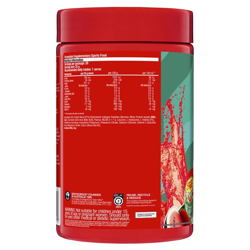 Load image into Gallery viewer, BSc x Chupa Chups Protein Water Watermelon 700g
