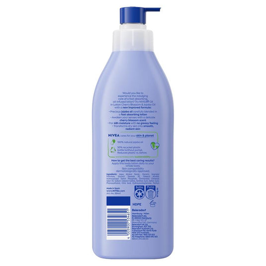 NIVEA Oil In Lotion Body Lotion Cherry Blossom & Jojoba 400ml