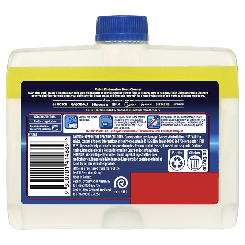 Load image into Gallery viewer, Finish Dishwasher Cleaner Lemon 250mL
