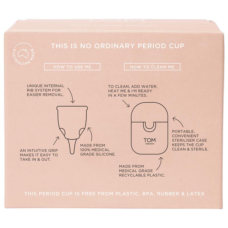 Load image into Gallery viewer, TOM Organic The Period Cup Size 1 + Convenient Microwavable Steriliser Case
