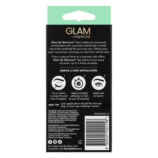 Glam By Manicare Jesse Flexi Lashes Length