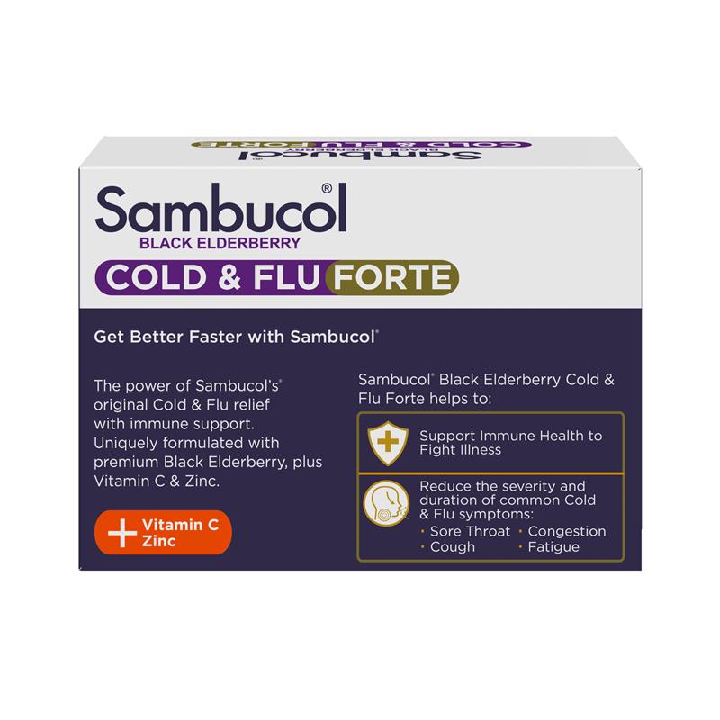 Load image into Gallery viewer, Sambucol Cold &amp; Flu Forte 24 Capsules
