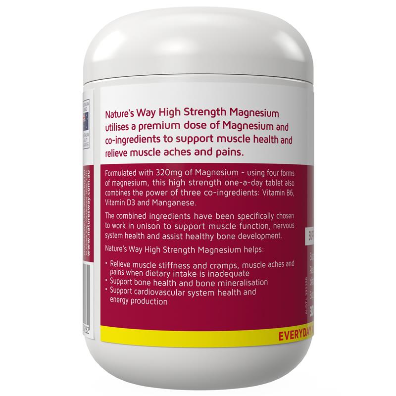 Load image into Gallery viewer, Nature's Way High Strength Magnesium 600mg 300 Tablets
