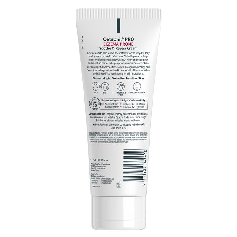 Load image into Gallery viewer, Cetaphil Pro Eczema Prone Soothe &amp; Repair Cream 226g
