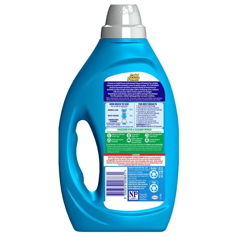 Load image into Gallery viewer, Cold Power Advanced Clean Laundry Liquids 1 Litre
