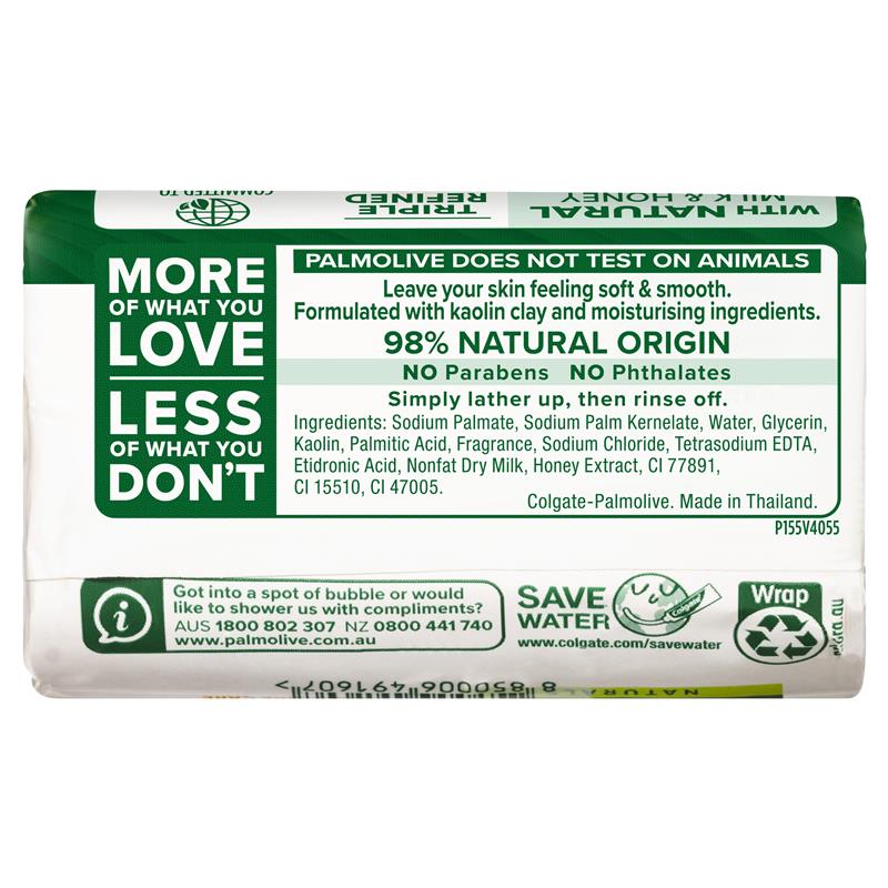 Load image into Gallery viewer, Palmolive Naturals Replenishing Bar Soap Milk &amp; Honey 4 x 90g
