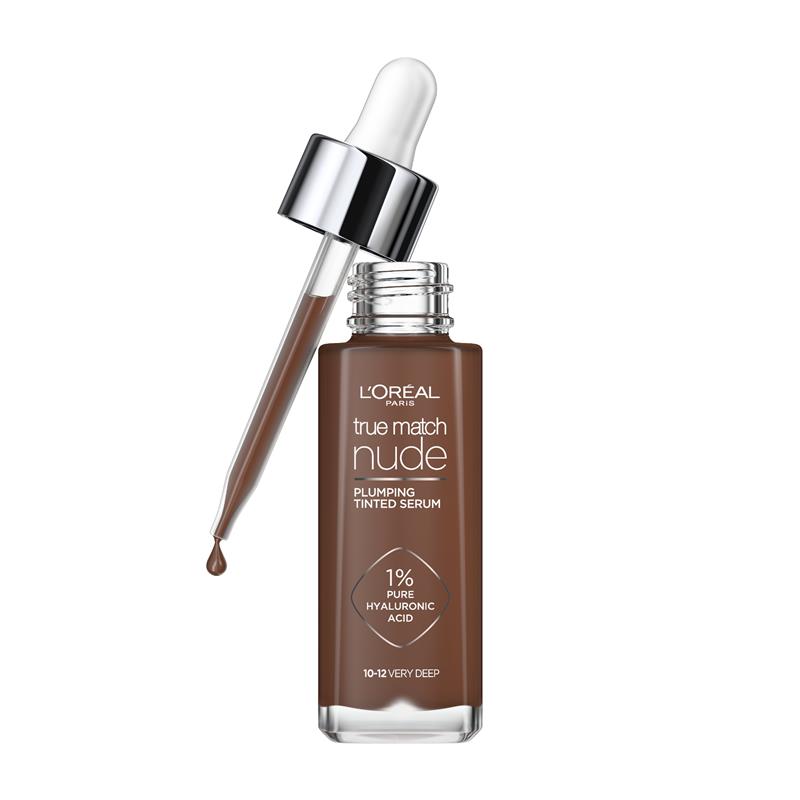 Load image into Gallery viewer, L'Oreal Paris True Match Nude Plumping Tinted Serum 10-12 Deep
