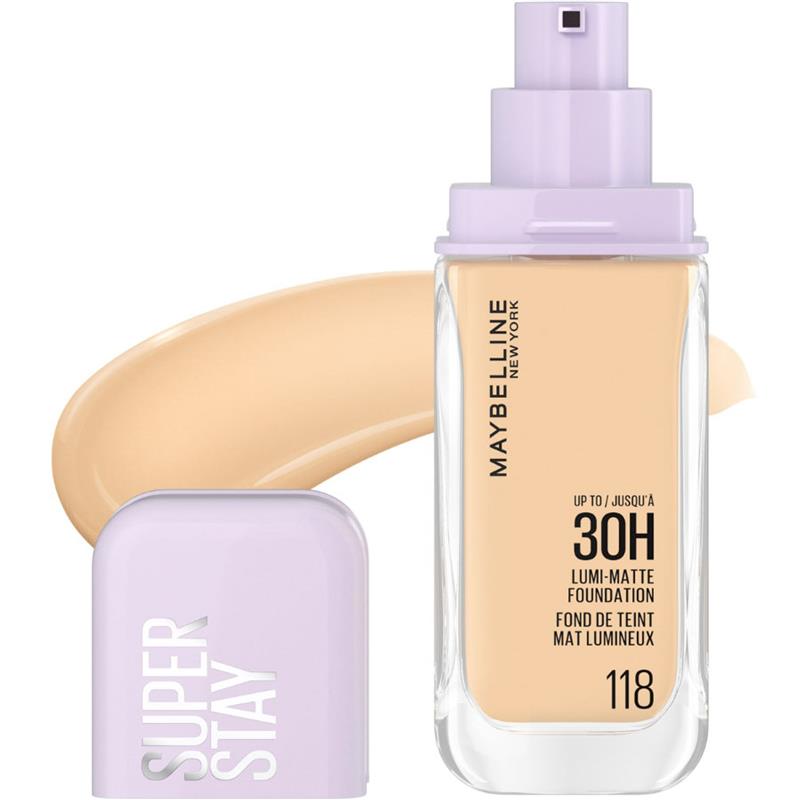 Load image into Gallery viewer, Maybelline Superstay Lumi Matte Foundation 118
