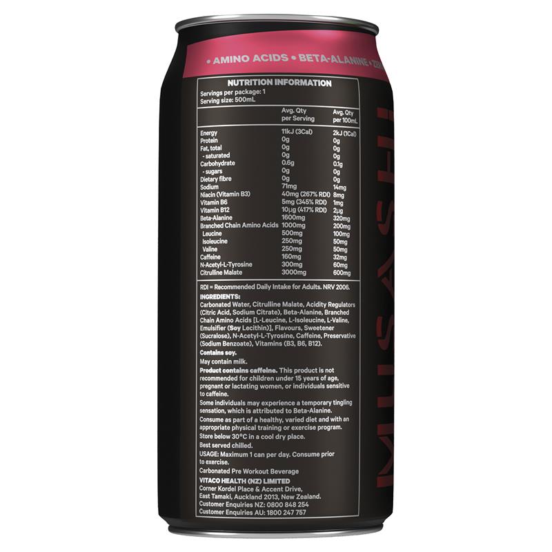 Load image into Gallery viewer, Musashi Energy Watermelon 500ml
