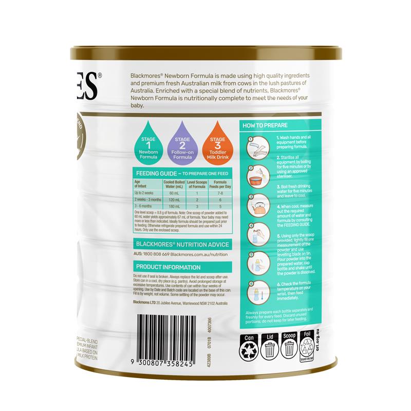 Load image into Gallery viewer, Blackmores Stage 1 Newborn Formula 900g
