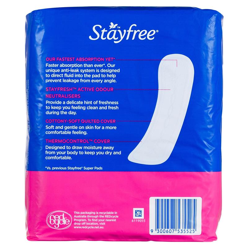 Load image into Gallery viewer, Stayfree Super Pads 18 Pack
