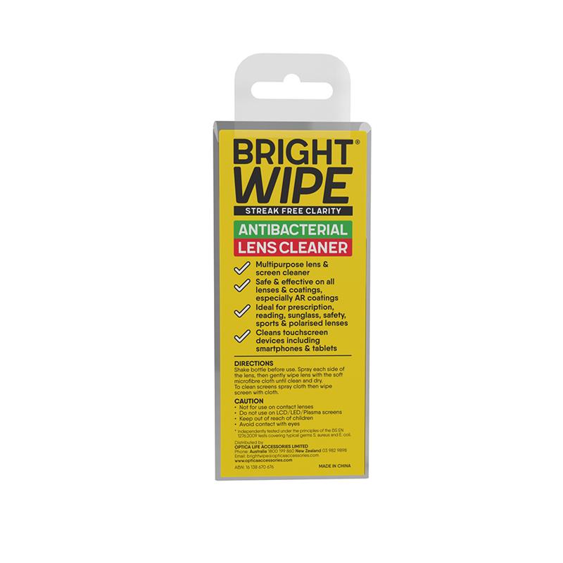 Load image into Gallery viewer, BrightWipe Antibacterial Lens Care Kit 30ml
