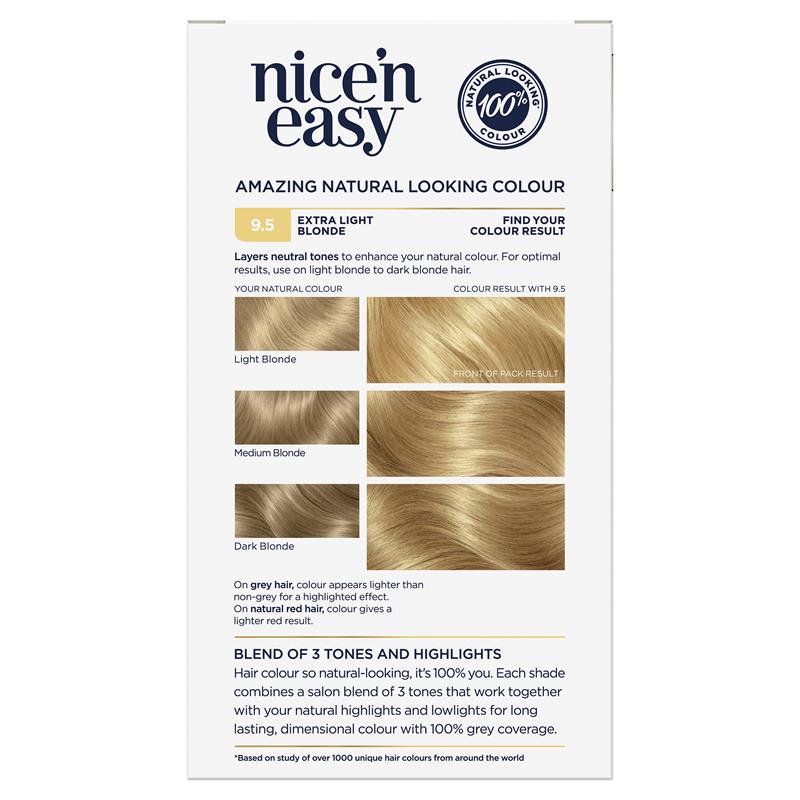 Load image into Gallery viewer, Clairol Nice N Easy 9.5 Extra Light Blonde Permanent Hair Colour
