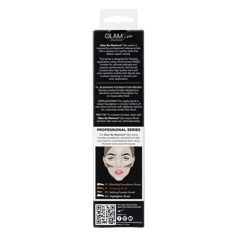 Load image into Gallery viewer, Glam By Manicare Pro F1. Blending Foundation Brush

