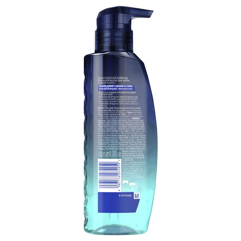 Load image into Gallery viewer, Head &amp; Shoulders Professional Advanced Oil Control Shampoo For Severe Dandruff 300ml
