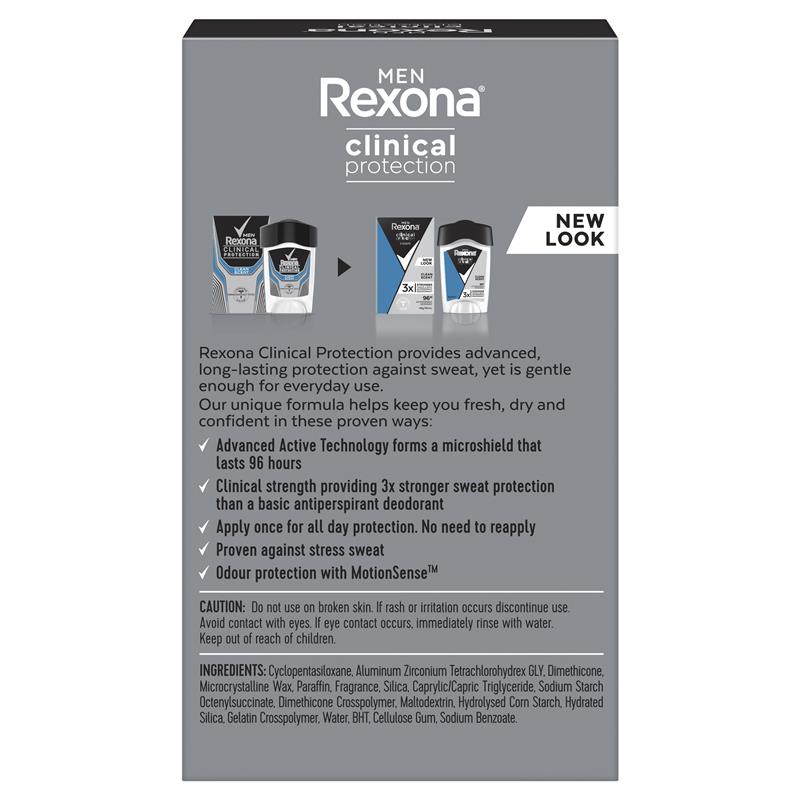 Load image into Gallery viewer, Rexona Men Clinical Protection Antiperspirant Cream Stick Clean Scent 45ml
