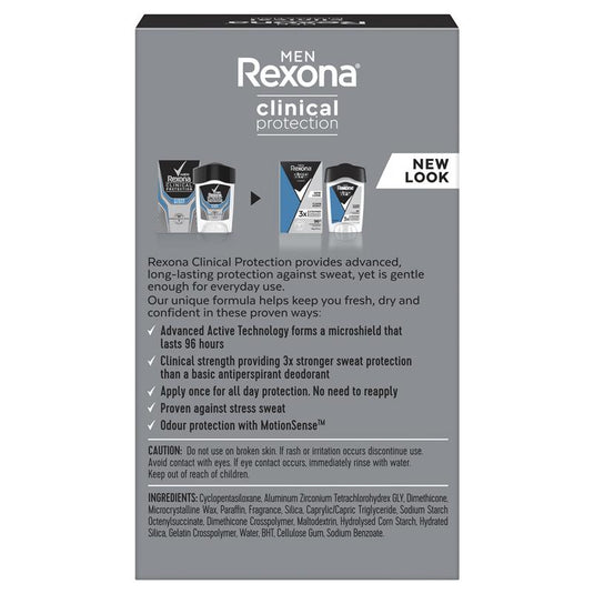 Rexona Men Clinical Protection Antiperspirant Cream Stick Clean Scent 45ml