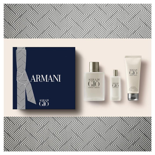 Giorgio Armani Acqua Di Gio for Men 100ml 3 Piece Set