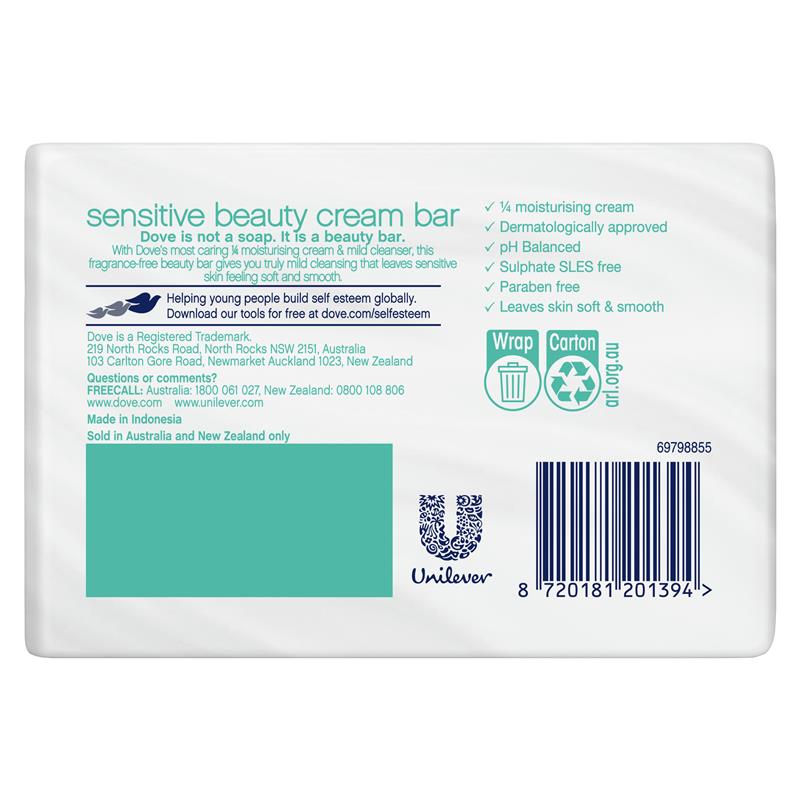 Load image into Gallery viewer, Dove Beauty Bar Sensitive Bar 2 x 90g
