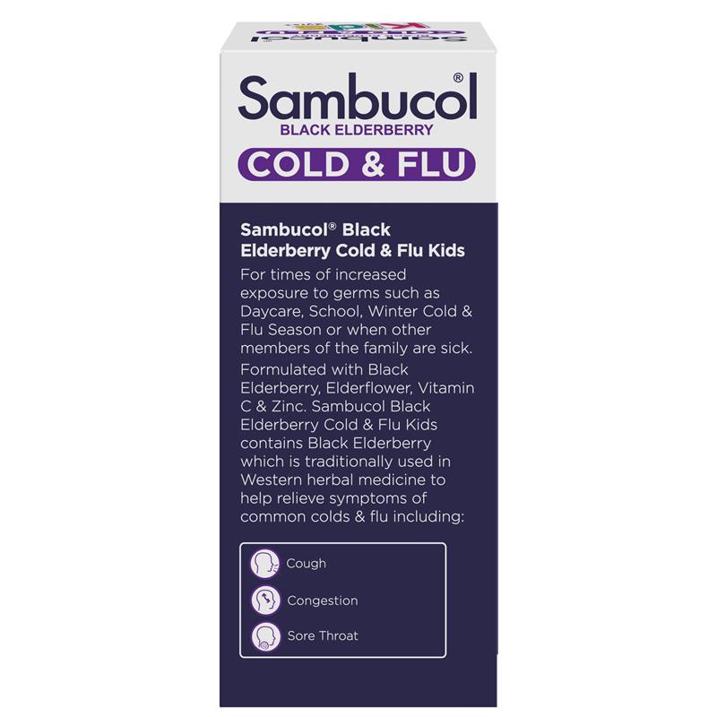 Load image into Gallery viewer, Sambucol Kids Cold &amp; Flu Liquid 250ml Exclusive Size
