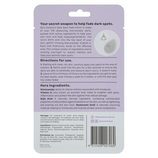Skin Control Dark Spot Microdart Fade Patch 9 Pack