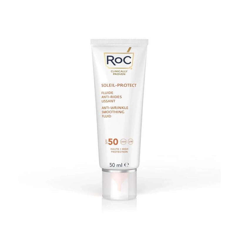 Load image into Gallery viewer, Roc Soleil-Protect Anti-Wrinkle Smoothing Fluid SPF50 50ml
