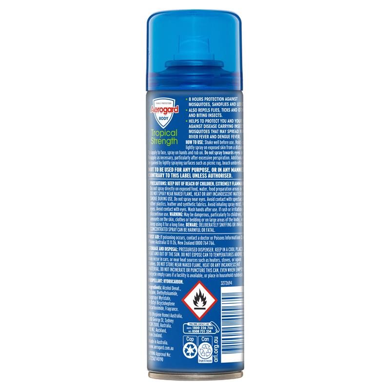 Load image into Gallery viewer, Aerogard Tropical Strength Insect Repellant 150g Aerosol
