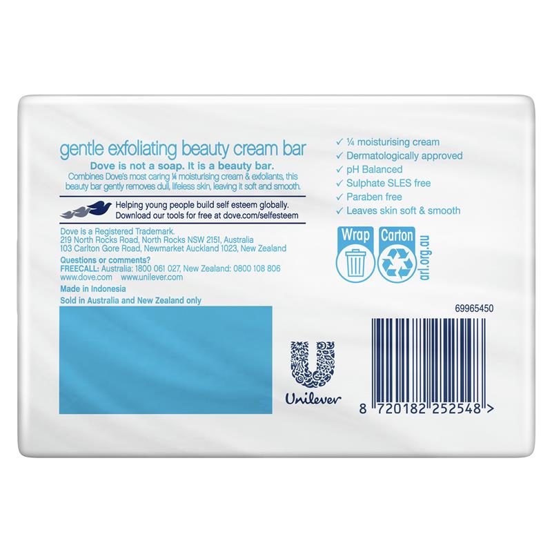 Load image into Gallery viewer, Dove Beauty Bar Exfoliating 4 x 90g
