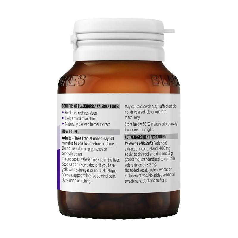 Load image into Gallery viewer, Blackmores Valerian Forte 60 Tablets
