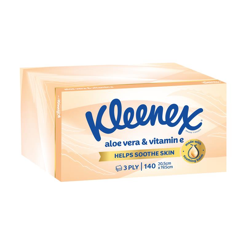 Load image into Gallery viewer, Kleenex Facial Tissues 140 Aloe Vera
