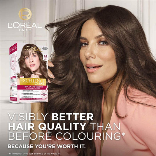 L'Oreal Excellence Creme 6.1 Light Ash Brown Hair Colour