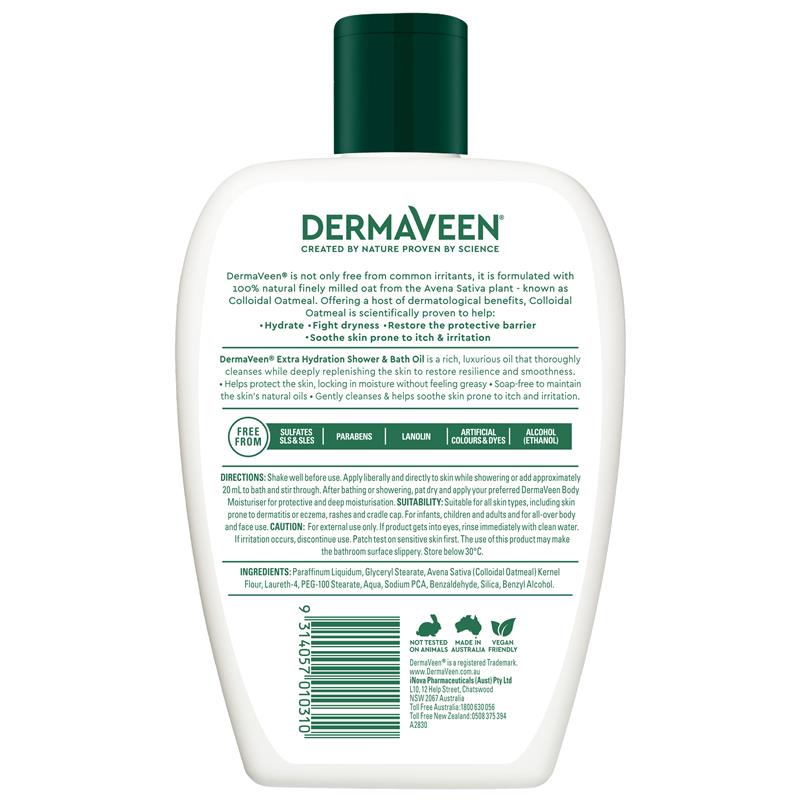 Load image into Gallery viewer, DermaVeen Extra Hydration Shower &amp; Bath Oil 1L
