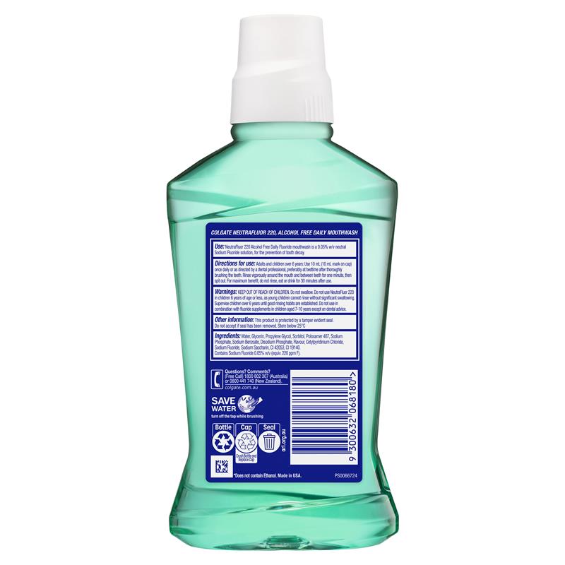 Load image into Gallery viewer, Colgate NeutraFluor 220 Daily Fluoride Mouthwash Mint 473mL
